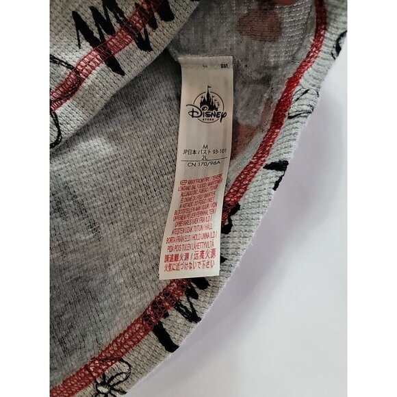 Disney Store Minnie Mouse Bows Greay Thermal LS Sz M - Picture 4 of 5